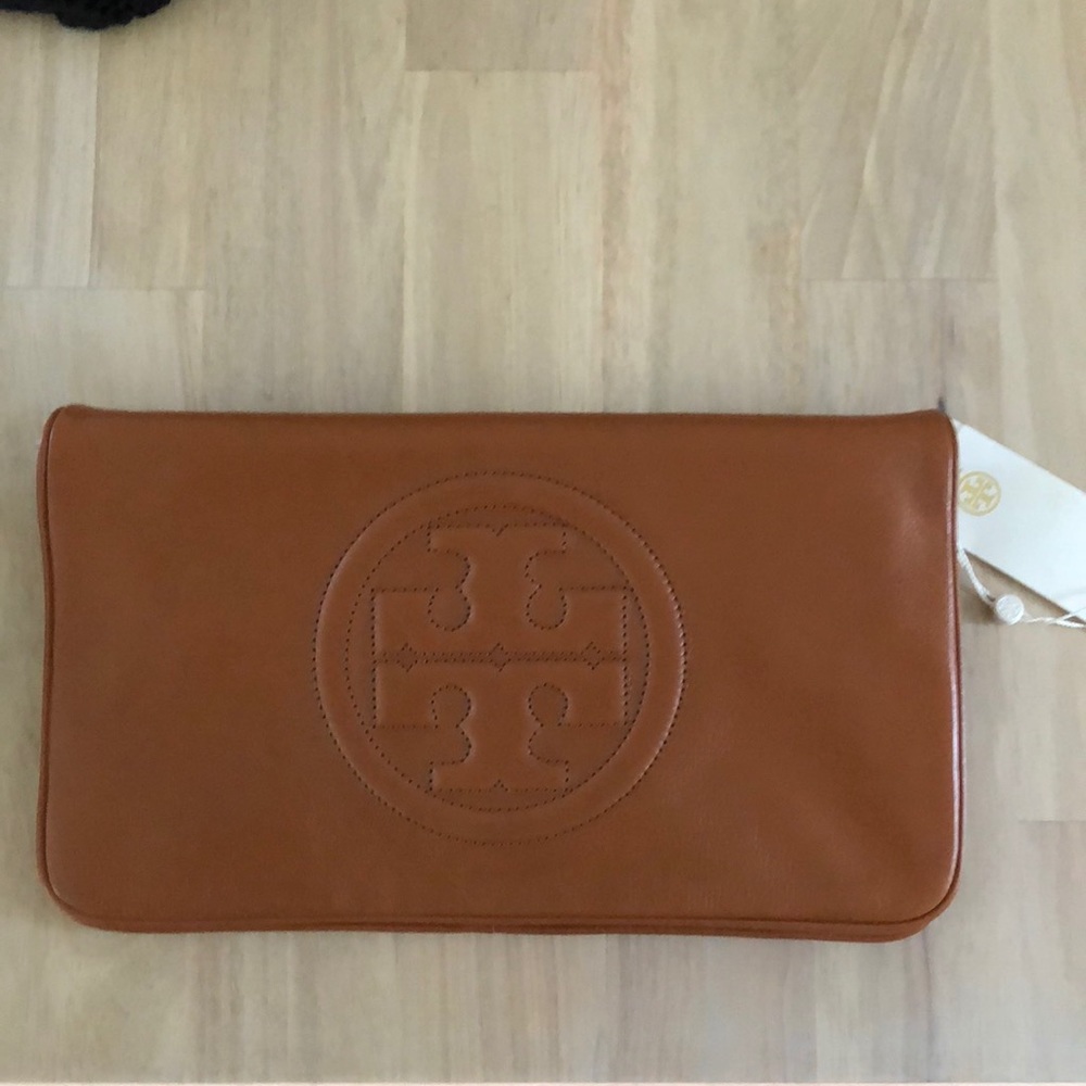 Tory Burch Brown Clutch